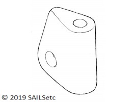 Topping lift/forestay connection