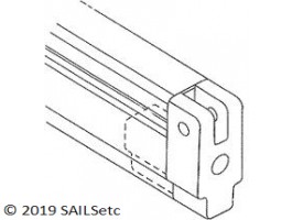 Headsail boom forward end - SAILSetc spar