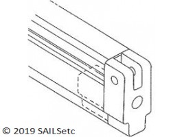 Headsail boom forward end - SAILSetc spar