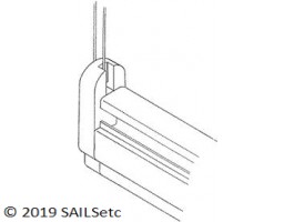 Headsail boom aft end - SAILSetc spar