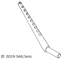 Boom end fitting - for 8 or 10 mm Ø CF spar