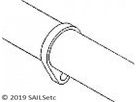 Boom band with eye - 6.7 mm Ø