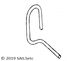 Clew hook - SAILSetc spar