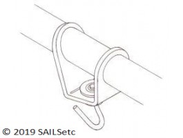 Headsail boom swivel - small