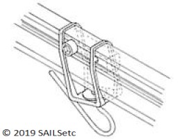 Headsail boom swivel - SAILSetc spar 