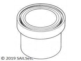 Upper bearing - ball raced - 14 mm Ø