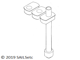 Mast/deck blocks & mast heel - original SAILSetc equivalent