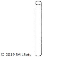 Mast joiner - for round carbon tube