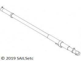 Headsail boom kit - carbon tube