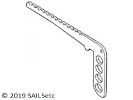 Backstay crane - for 14.5 mm GROOVY mast