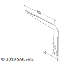 Backstay crane - 45 mm