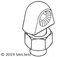 Eyebolt - 8 mm x M3.5 