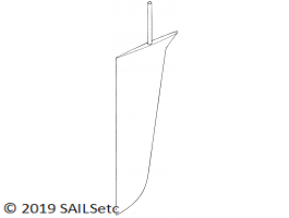 Rudder 6% t/c - 230 x 87 mm