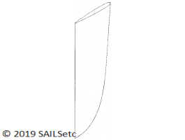 Rudder 6.5% t/c - 230 x 82 or 200 x 81 mm