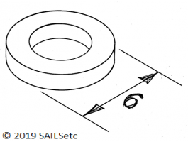 Ring - plastic - 6 mm Ø - 20/pack