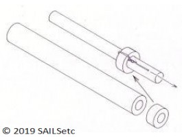 Silicone tubing - 2.5 Ø x 100 mm