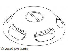 Turning block, ball raced, medium - 10 mm sheave 