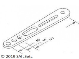 Sail control arm - 45 mm