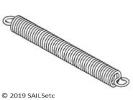 Tension spring - 19 x 5 mm