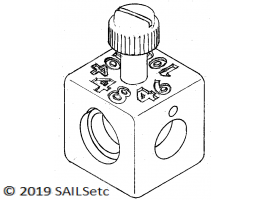 Boom fitting alignment blocks, pair - for 11 mm Ø boom spars