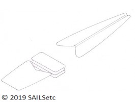 Set of deck patches for SAILSetc boat