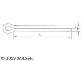 Split pins - Stainless steel - various sizes