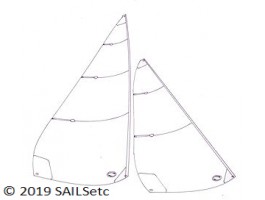 EC 12 Metre No 2 sails - panelled
