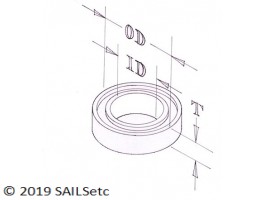 Plain bearing - used for 25-060