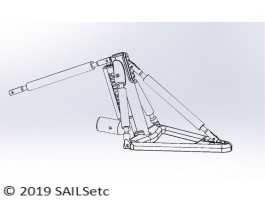 Radial headsail boom fitting - large