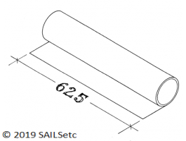 Mylar film - 75 micron - 625 mm x 10 metre roll