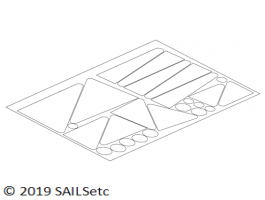 Sail corner patches - self adhesive - IOM