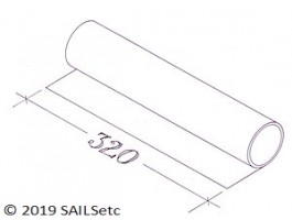 Mylar film - 35 micron - 320 mm x 10 metre roll