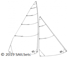 6 Metre panelled sails 