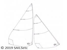 Marblehead panelled sails - 1000 to 1900mm mainsail luff