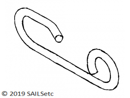 Sheet hook - SAILSetc spar