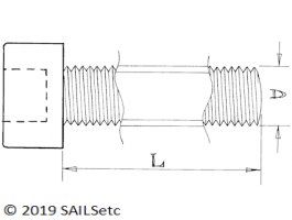 Socket head screws - M4 - Stainless steel 