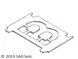 Stencil - for 42 mm high letter