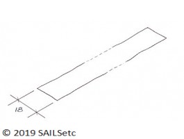 Luff tape - 18 mm wide