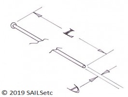 Wire with ball - various sizes