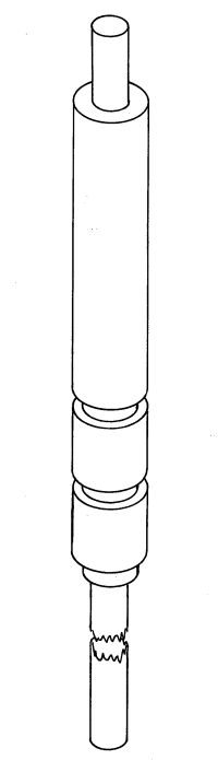 Rudder stock & trunking - 2.5 mm Ø
