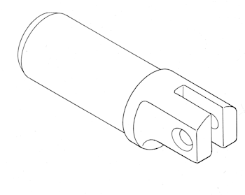 Main boom forward end - 8, 10, 11 & 12 mm Ø