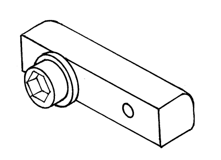 Boom track slide - SAILSetc spar - 6 mm screw