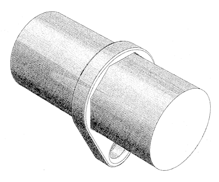 Lock for boom band with pin - 14 mm Ø
