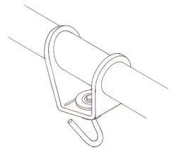 Headsail boom swivel - 6 mm Ø