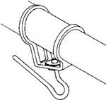 Headsail boom swivel - 14 mm Ø 