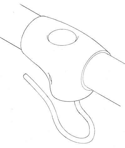 The swivel bodies for 8 mm and 10 mm diameter booms are made of robust plastic.