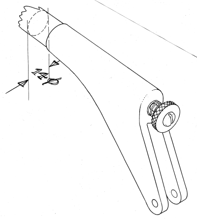 Boom end - 12B gooseneck.