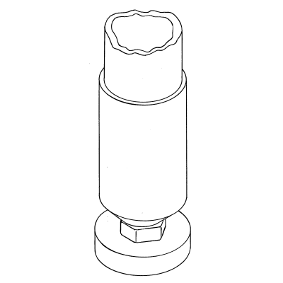 Heel fitting - ball raced - 14 mm Ø