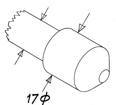 Heel fitting - various Ø