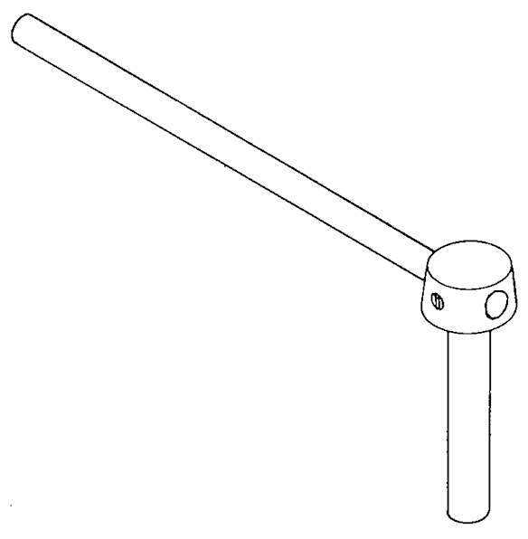 Backstay crane - 80 mm